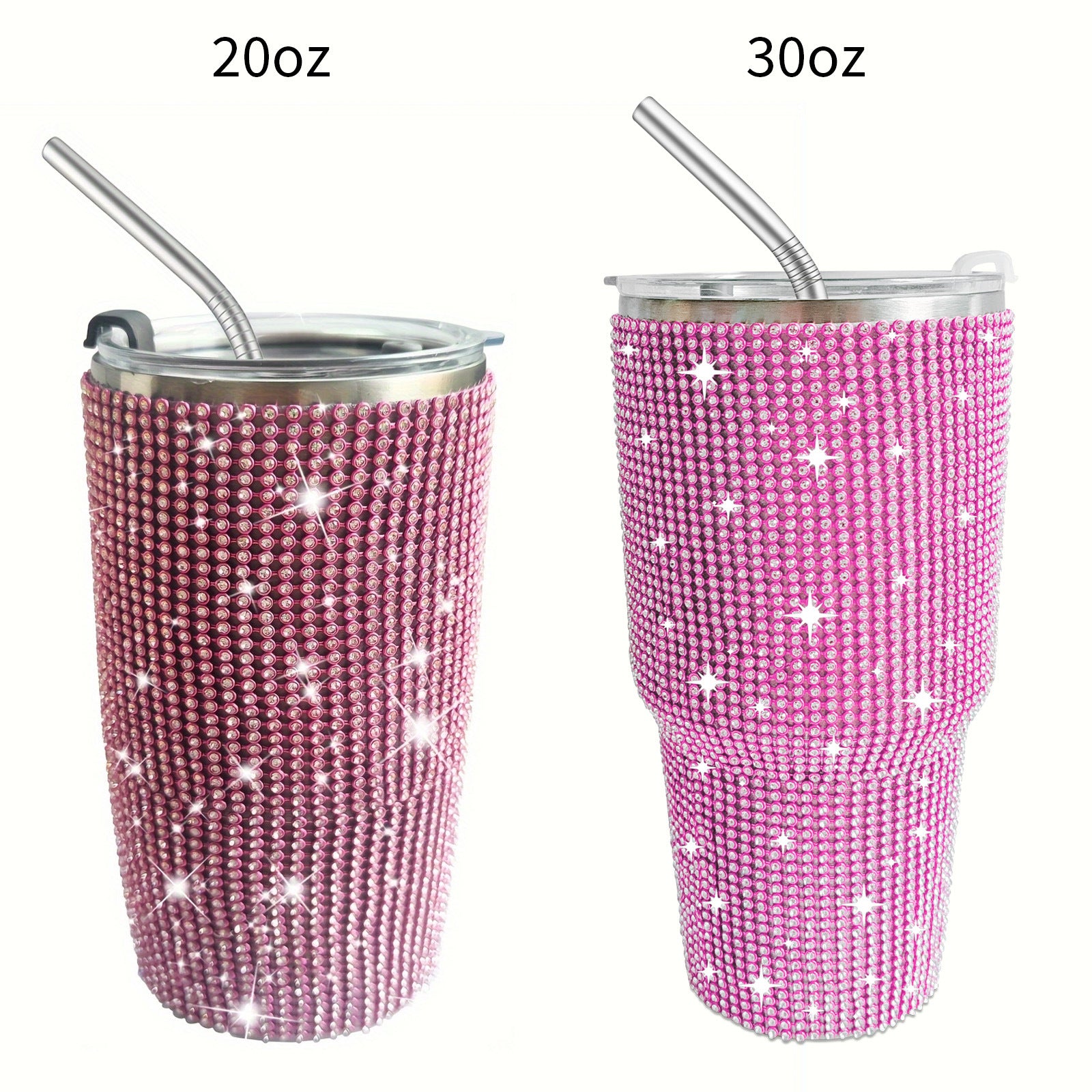 Wholesale Tumbler Diamond-encrusted Leopard Print 20oz/30oz Tumbler Cup